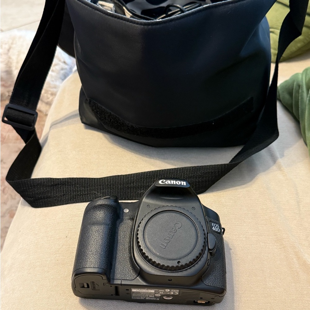 Canon Black Digital Camera with Strap